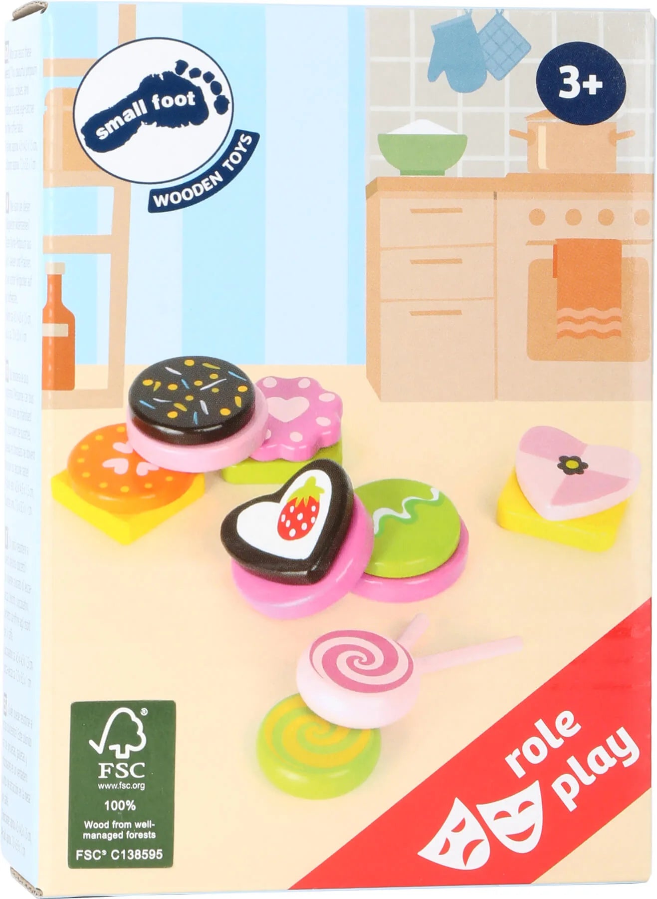 Trælegetøj slik og småkager 14 dele i FSC-træ til børn 3+ år – small foot