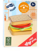 Trælegetøj Sandwich sæt 7 dele i FSC-træ til børn 3+ år – small foot