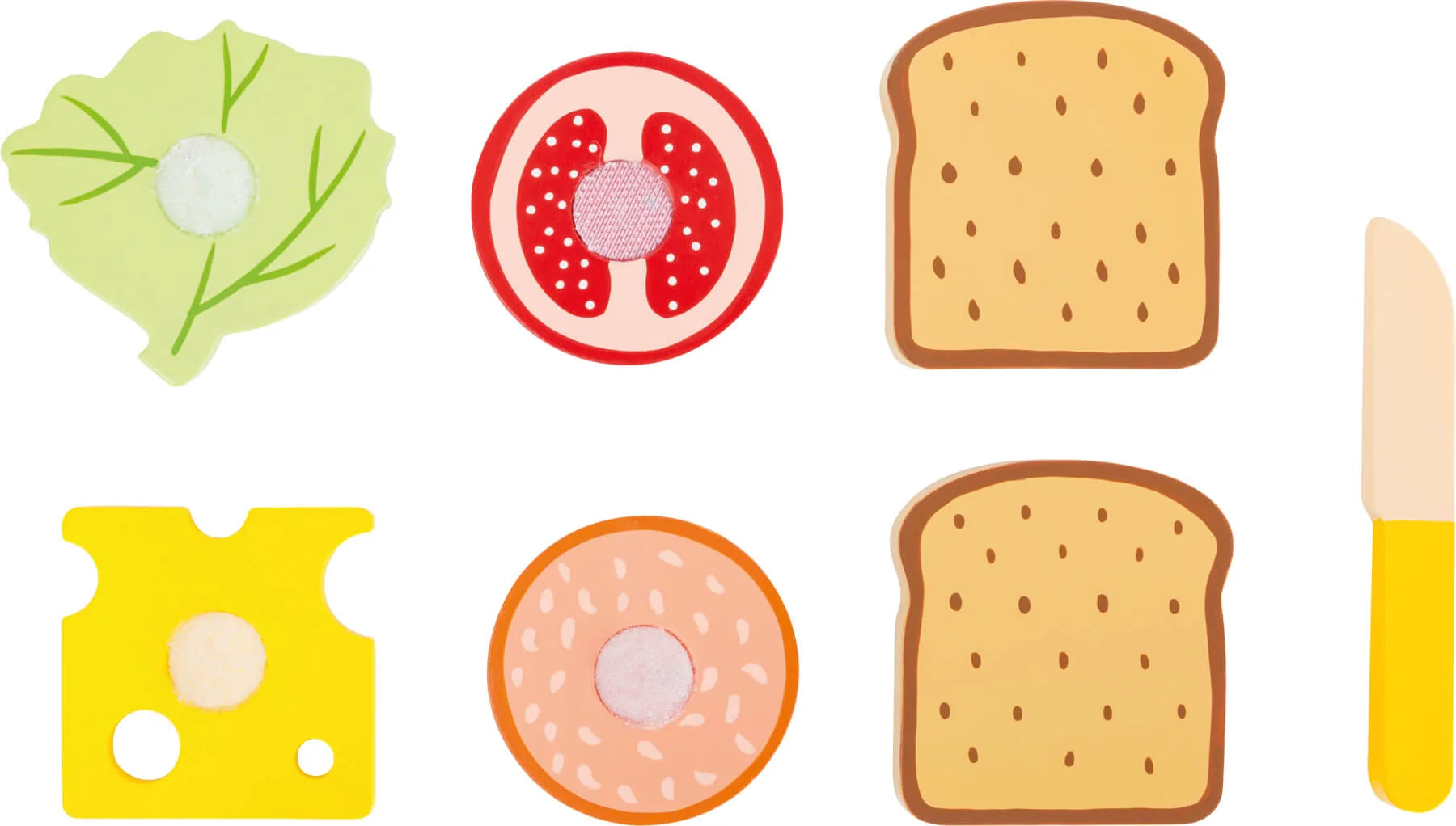 Trælegetøj Sandwich sæt 7 dele i FSC-træ til børn 3+ år – small foot