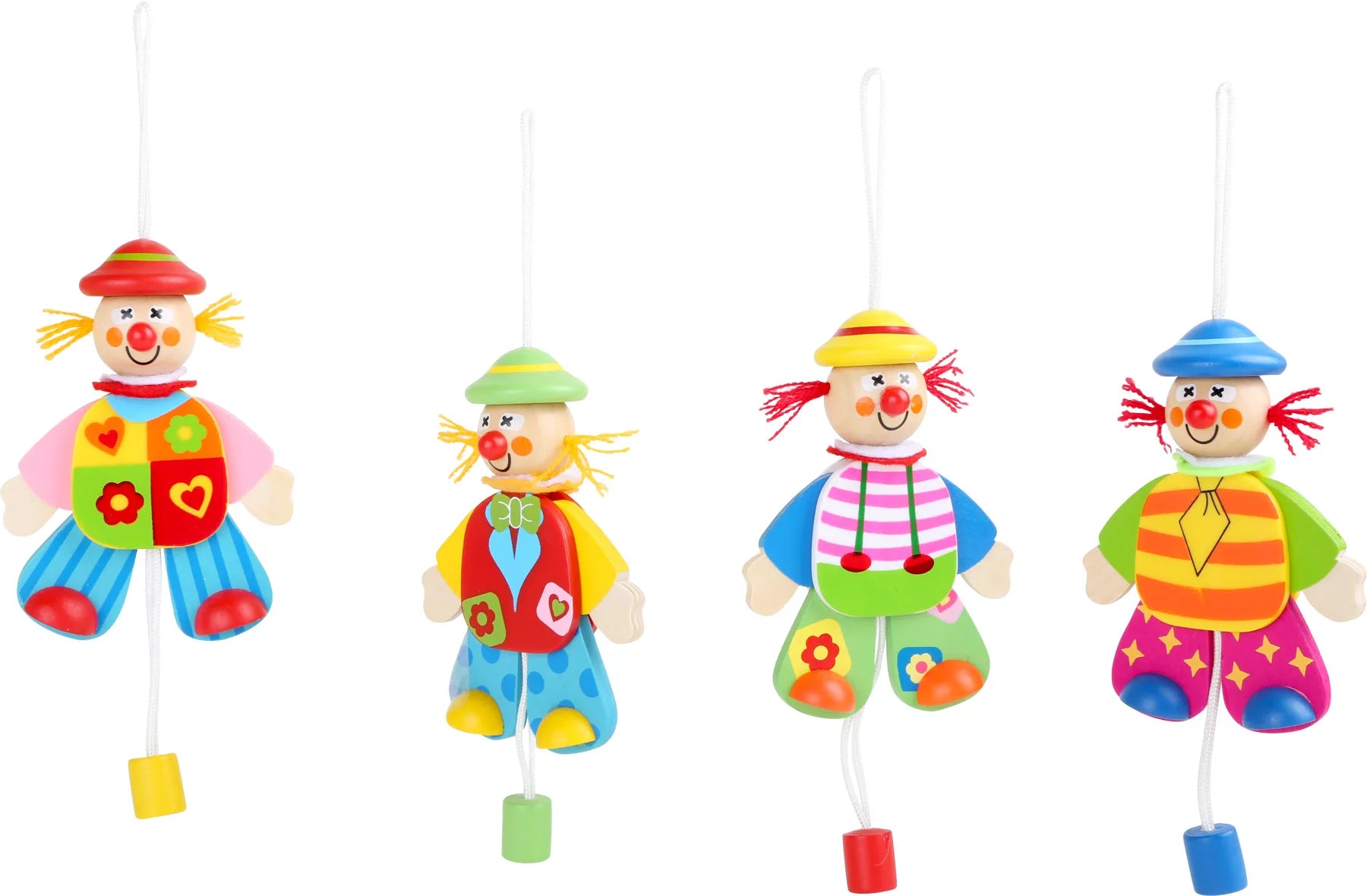 Display Sprællemand (16 Stk) Træ – Klovne – small foot