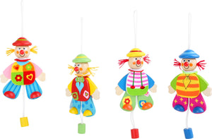 Display Sprællemand (16 Stk) Træ – Klovne – small foot