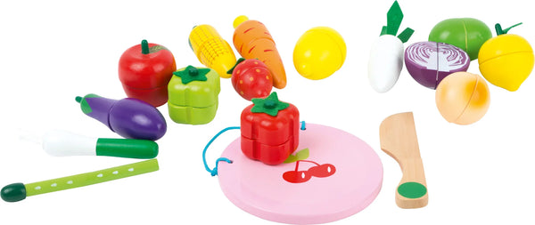 Frugt Og Grøntssagssæt Med Velcro Træ – small foot