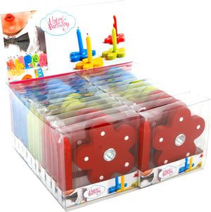 Display Lysestager (24 Stk) Træ – Blomster – small foot