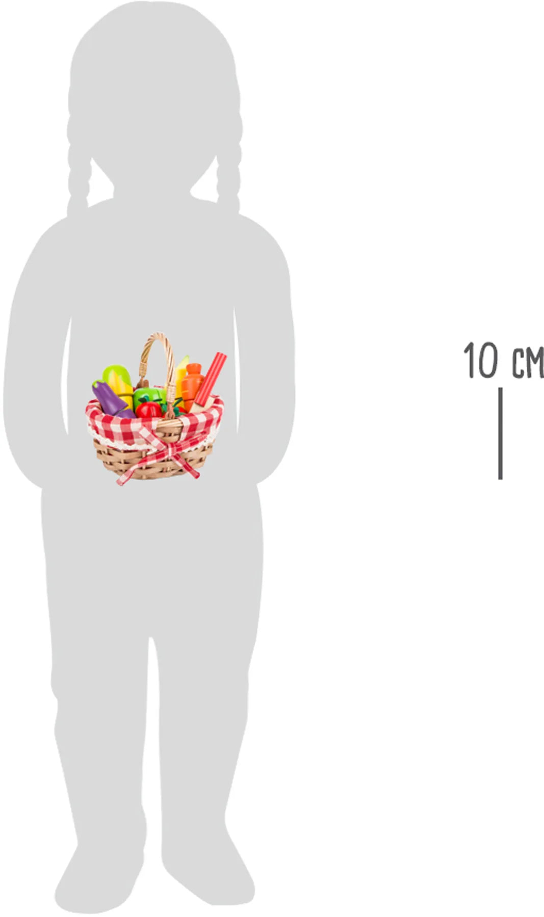 Shopping Kurv Med Frugt Og Grønt Træ – Delbar – small foot