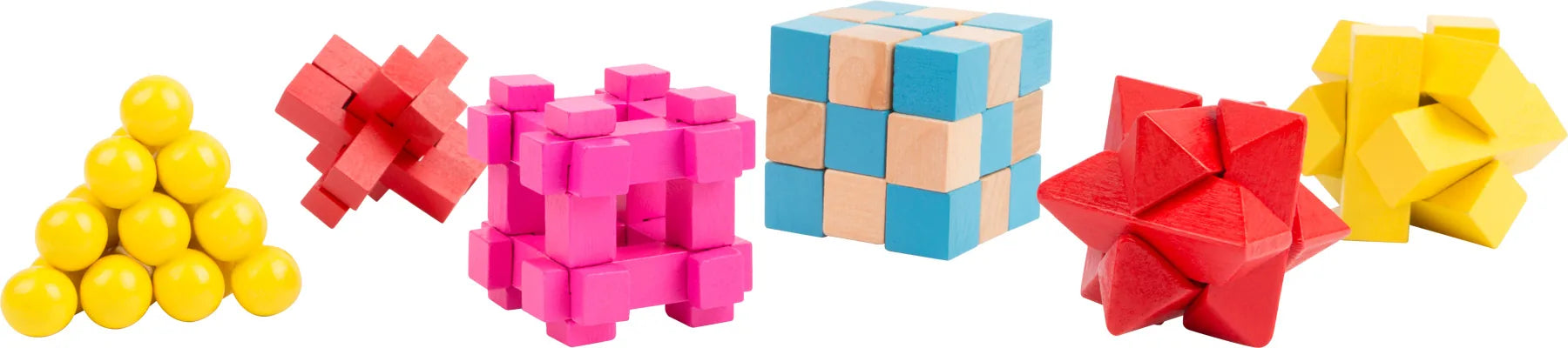 Display Konstruktions Figurer (12 Stk) Træ – Kulørte – small foot