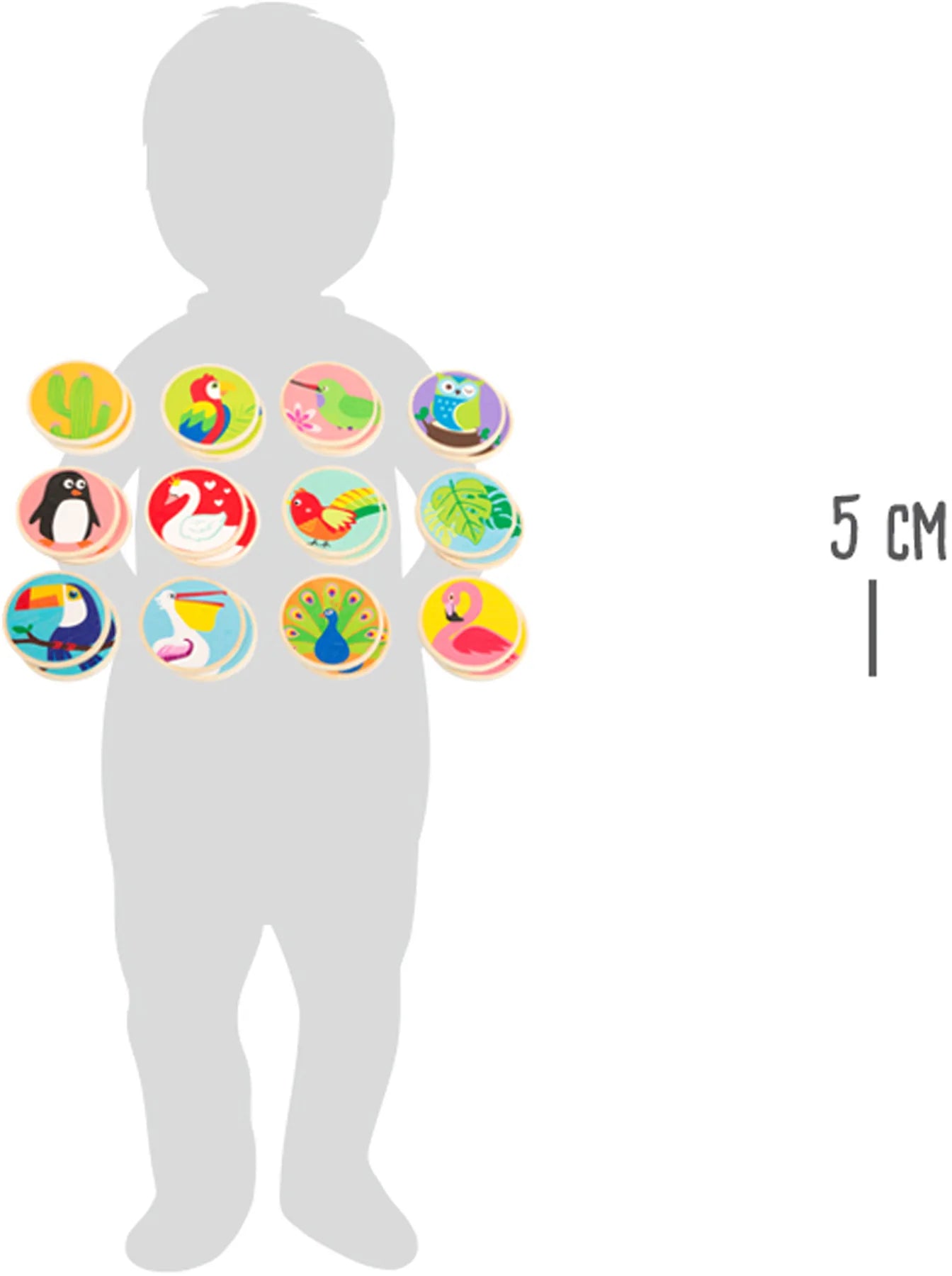 Memoryspil Træ – Verdens Fugle – small foot