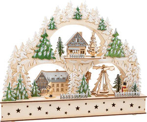 Julelampe Træ – Vinter By med Arkader – small foot