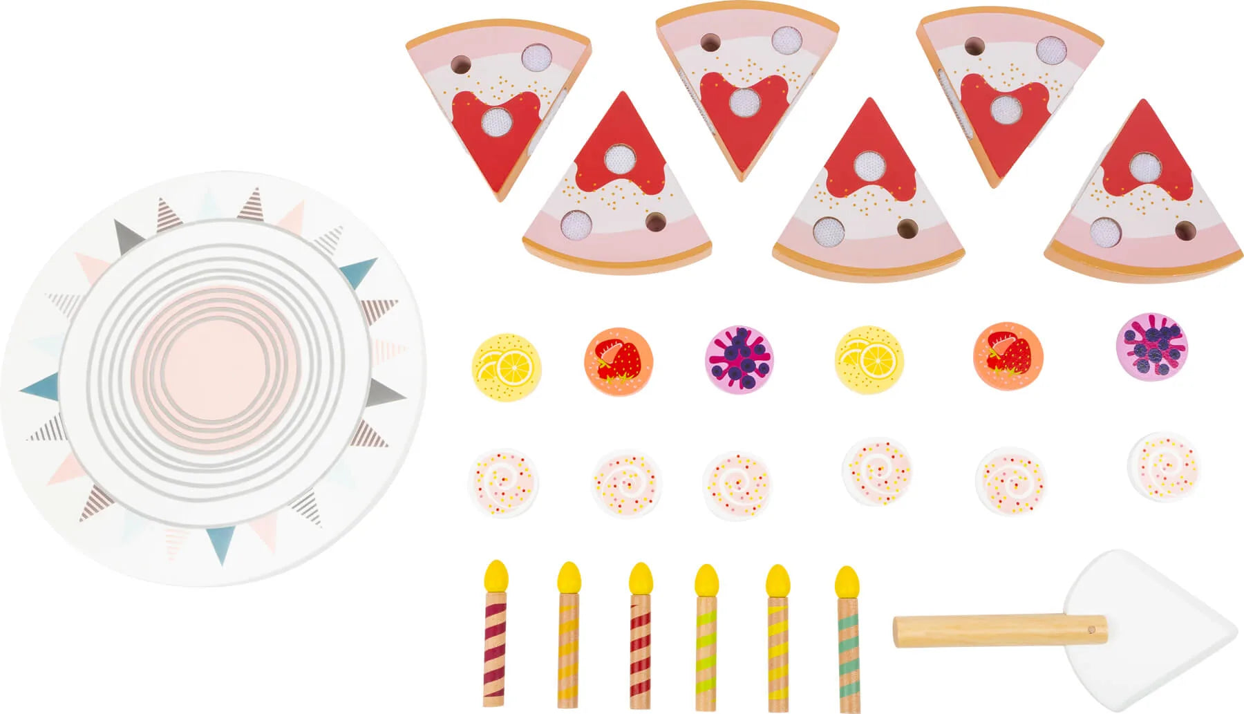 Cuttable Birthday Cake with Candles