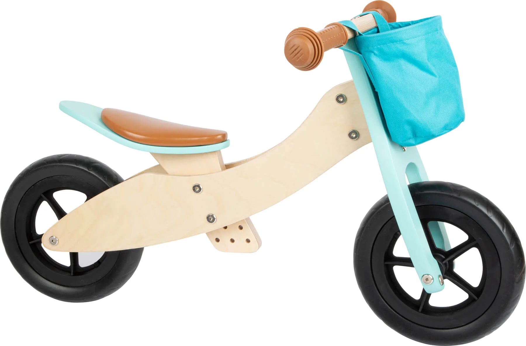 Løbecykel 2 I 1 Træ – Trike Maxi, Turkis – small foot