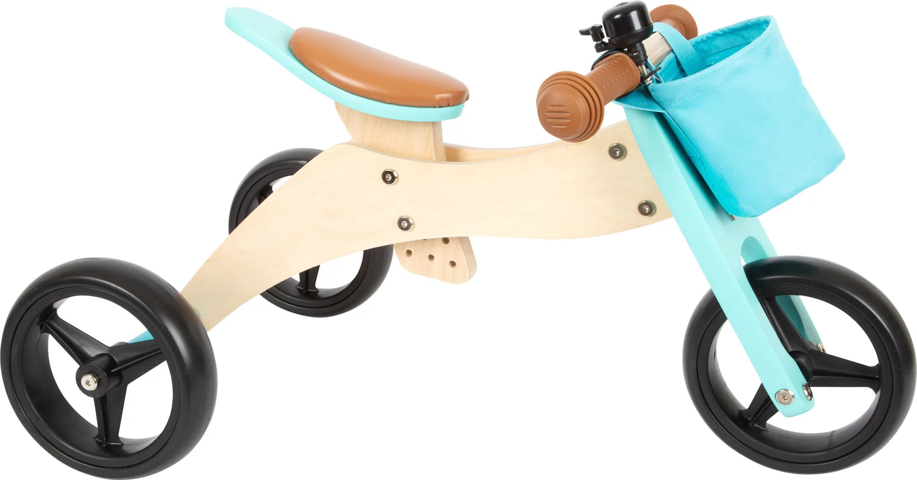 small foot Løbecykel 2 i 1, Trike/Turkis