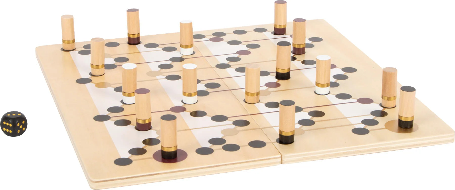 small foot Ludo og stige spil, Gold Edition