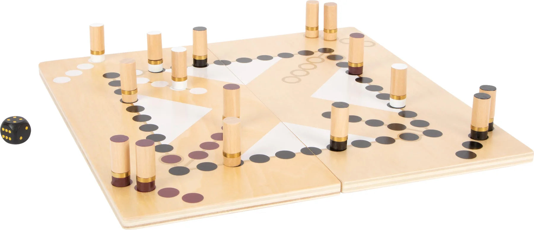 small foot Ludo og stige spil, Gold Edition