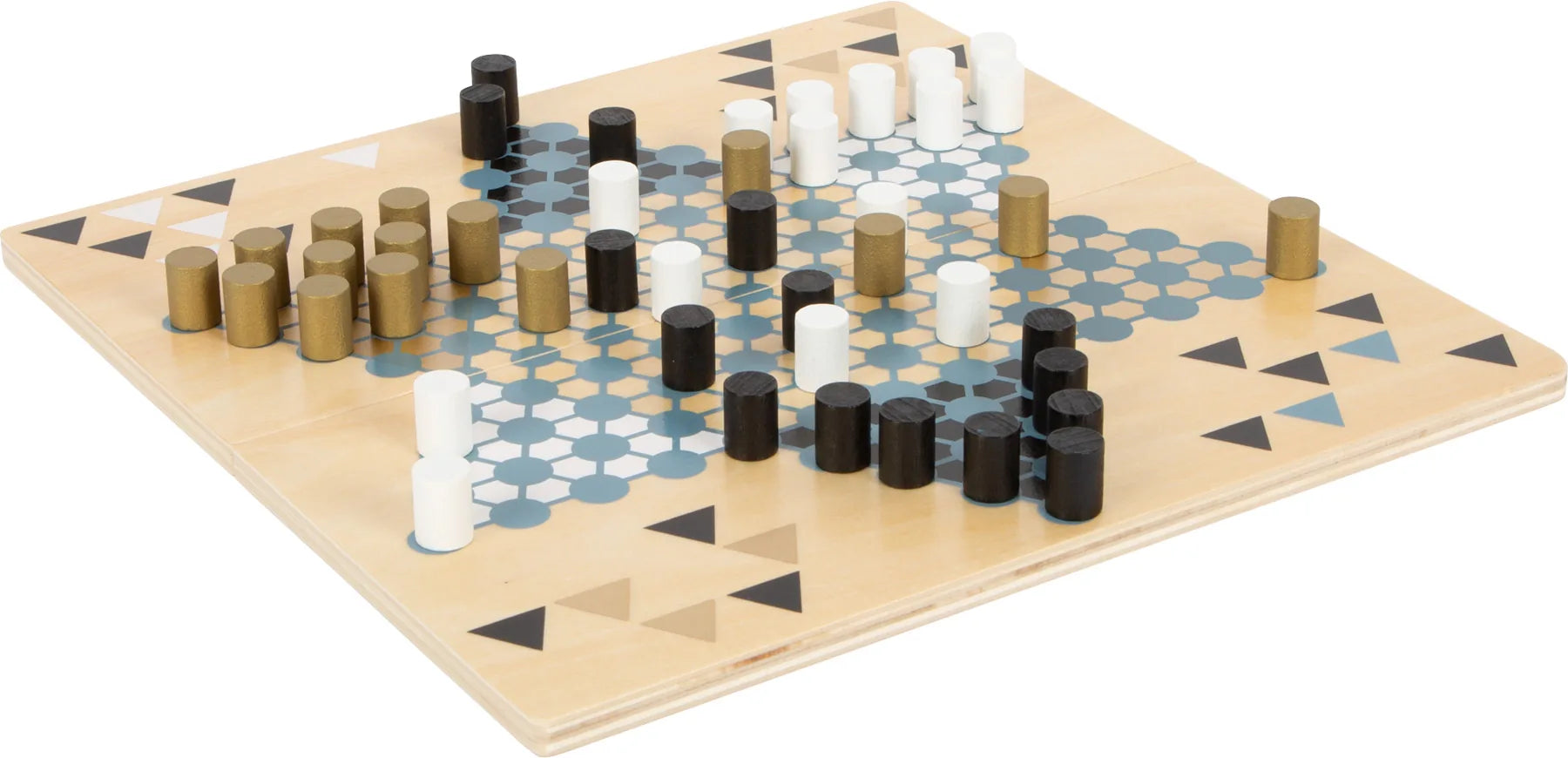 small foot Barrikade og Halma spil, Gold Edition