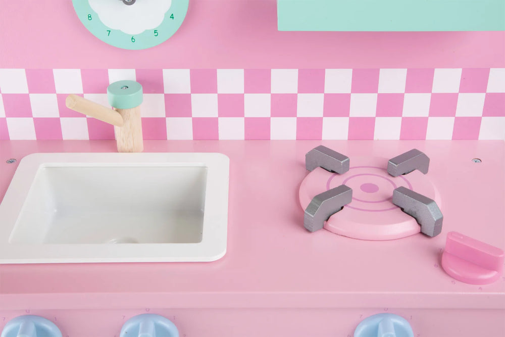Small Foot Legekøkken Træ – Retro – Leg - Børn - Legekøkken og mad