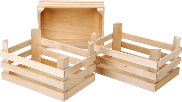 small foot Kasse (3 stk.) Stor, Natur