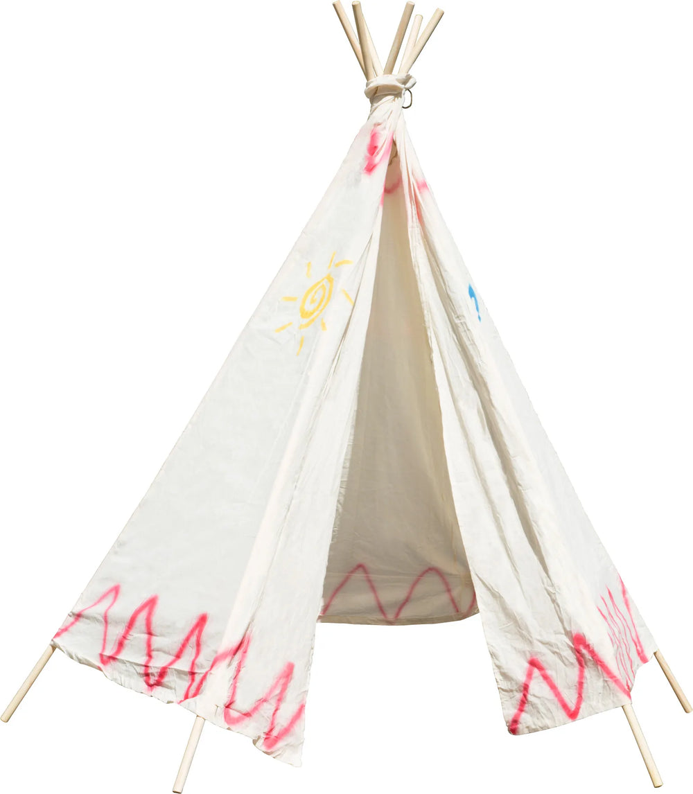 Wigwam legetelt træ og stof til børn 180 cm – small foot