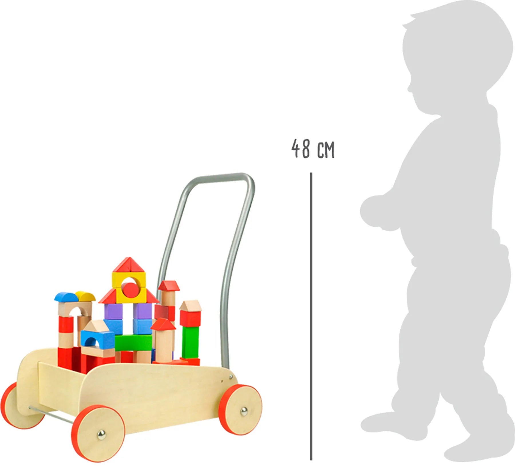Gåvogn Træ – Byggeklodser – small foot