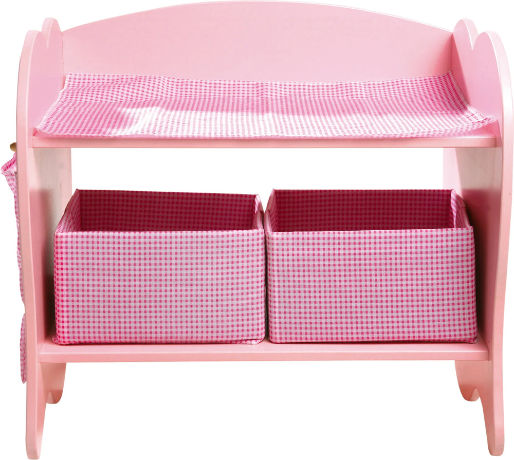 Small Foot Baby Puslebord – Rosa – Leg - Børn - Bamser, dukker og udstyr