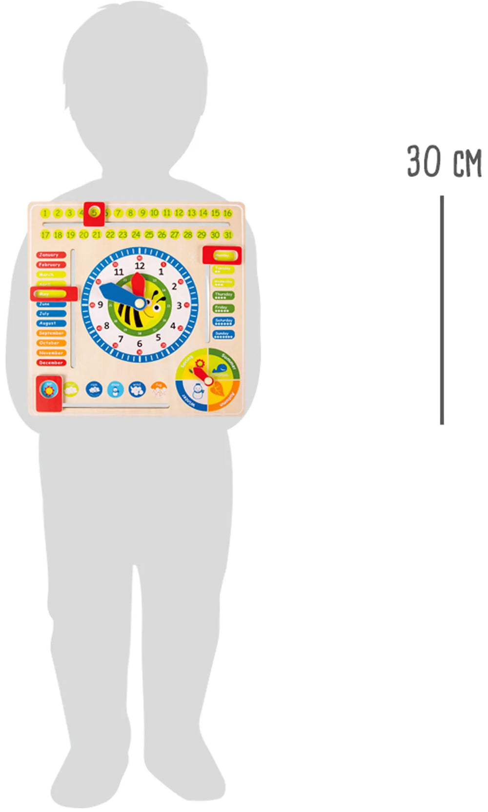 Ur – Dato og Årstider, Engelsk – small foot