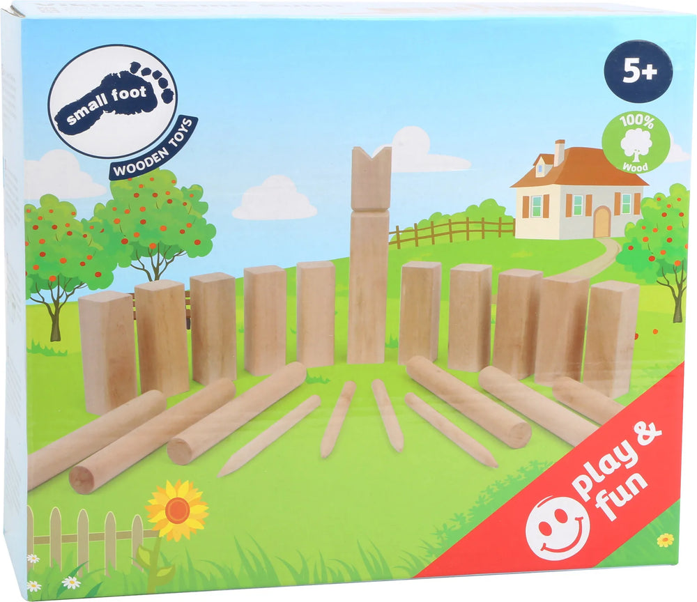 Vikingespil Træ – Kubb – small foot
