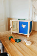 Kaninbur træ med tilbehør og vandflaske til børn, 29x19x20 cm – small foot