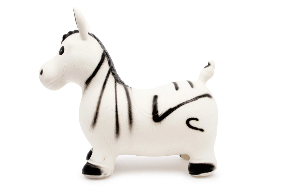Hoppezebra til børn 24+måneder, siddehøjde 25 cm, max 50 kg — small foot