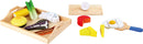 Skære Gourmet legetøjsmad i træ med velcro 28x19 cm – small foot