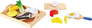Skære Gourmet legetøjsmad i træ med velcro 28x19 cm – small foot