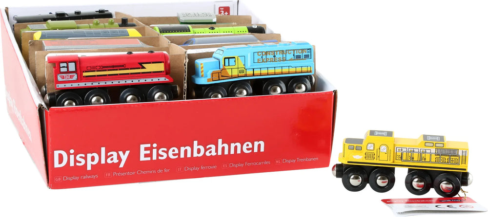Display Lokomotiver (24Stk) Træ – small foot