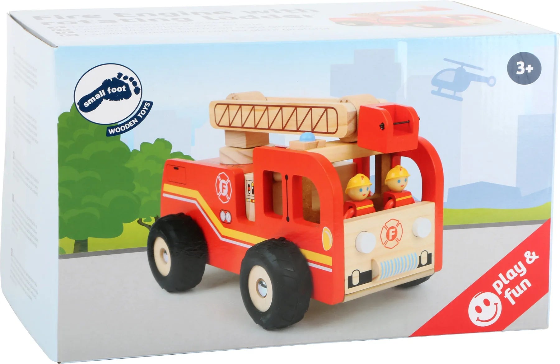 small foot Brandbil med drejelig stige