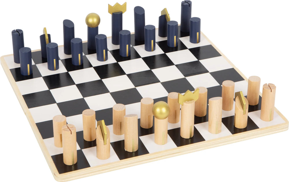 Skak Og Backgammon Træ – Gold Edition – small foot