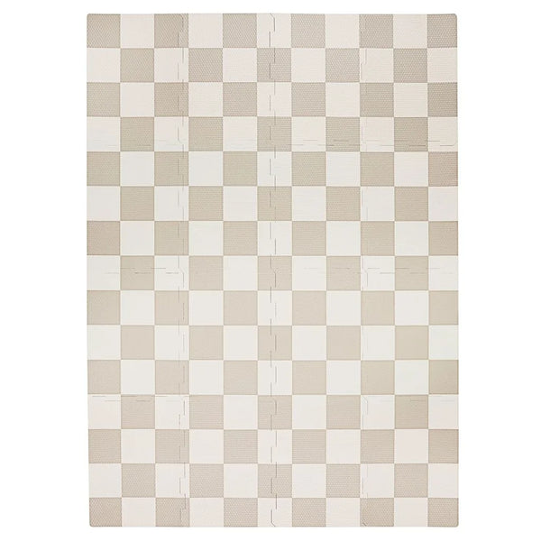 3 prouts Gulvpuslespil, Checkerboard beige