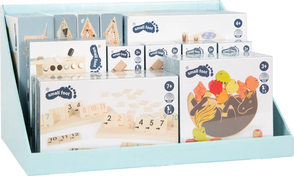 small foot Display (POS) Spil, fire venner