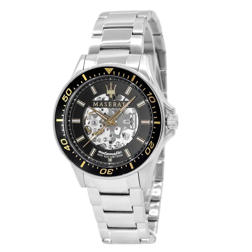 Maserati R8823140002 Sfida Automatic sølv herreur