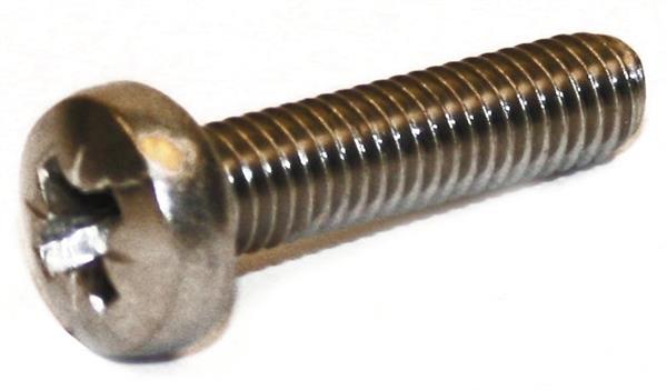 DIN 7985 maskinskrue pozidrive panhoved rustfri A2, 20mm - 500stk