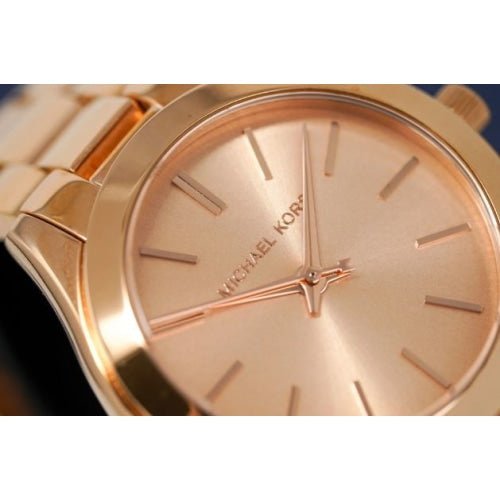 Michael Kors Mk3205 dameur Mini Slim Runway roseguld