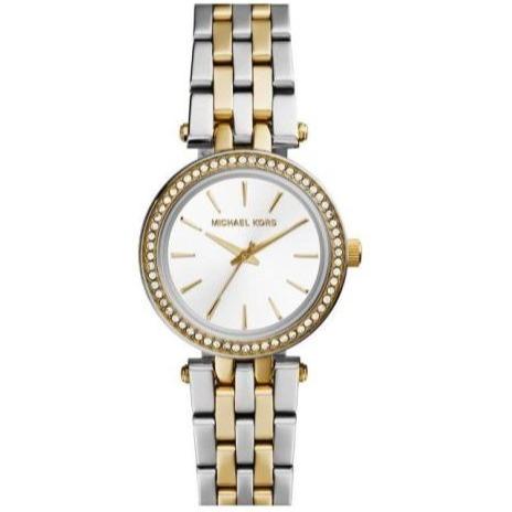 Michael Kors Mk3323 dameur Mini Darci tofarvet Crystal