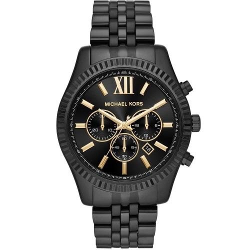 Michael Kors Lexington Men S sort Chronograph ur Mk8603