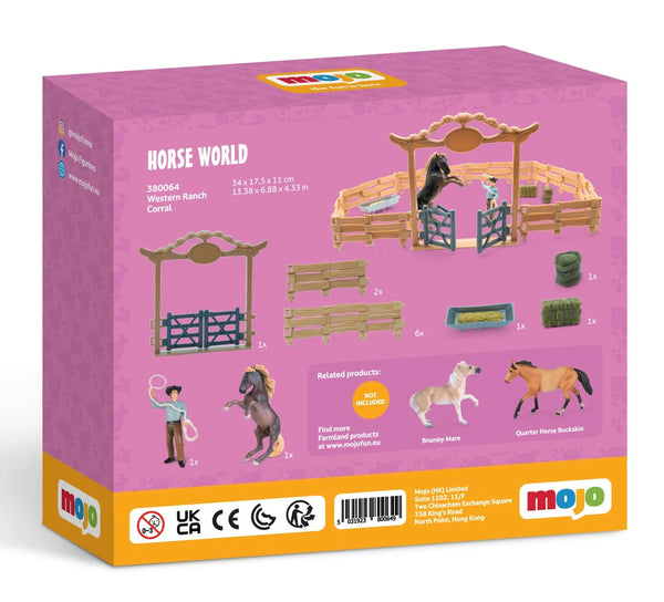 Western Ranch Dyreindhegning Med Cowboy (14 Dele) – Land liv – Mojo