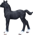 Hanoverian føl, sort – realistisk legetøjshest, 7,5 cm – Mojo