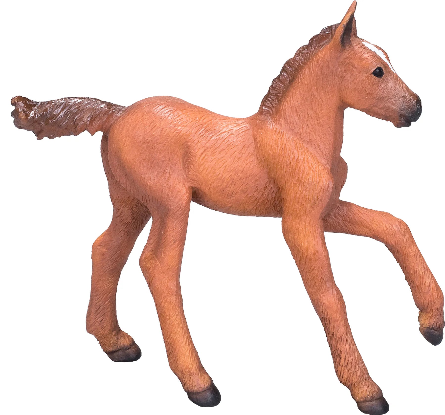 Arabisk føl legetøj kastanje 9 cm – figur til rolleleg & motorik, fra Mojo