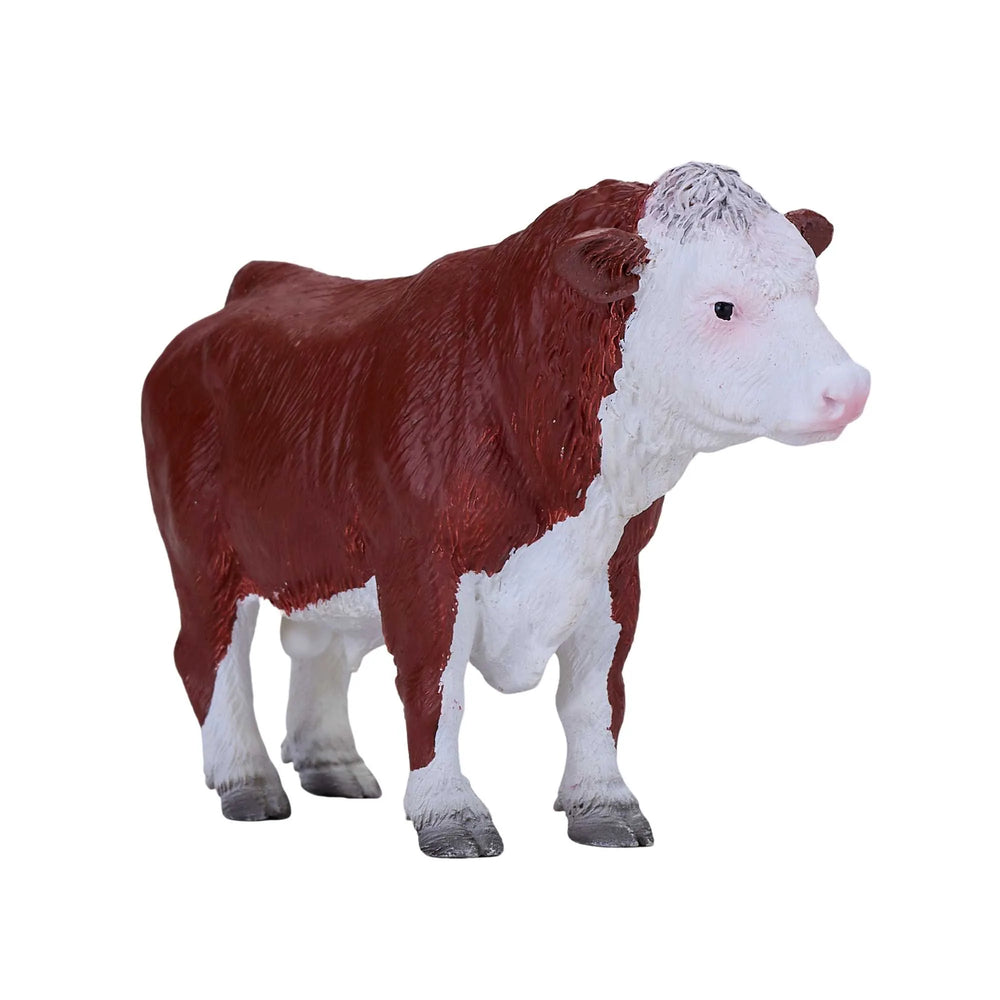 Hereford Tyr Legetøjsfigur 13,2x4,4x7,7 cm, ftalatfri & EN71/ASTM-certificeret – Mojo