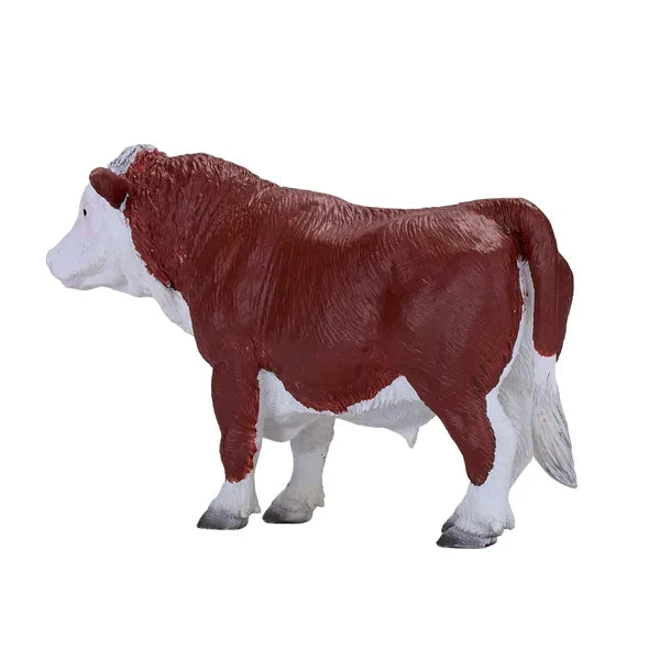 Hereford Tyr Legetøjsfigur 13,2x4,4x7,7 cm, ftalatfri & EN71/ASTM-certificeret – Mojo