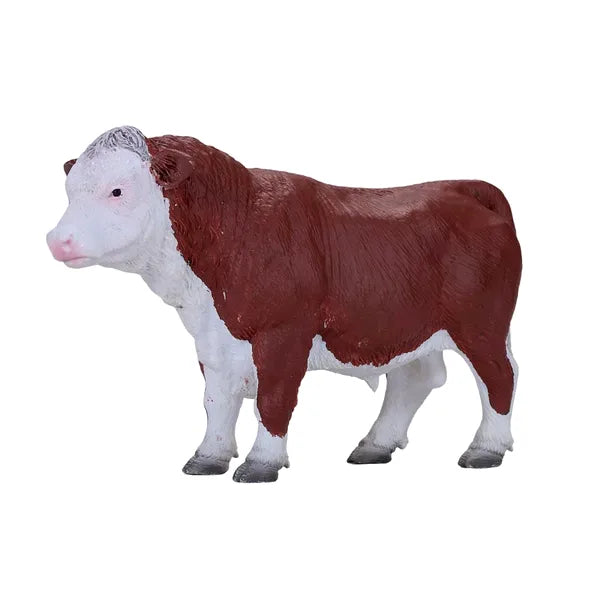 Hereford Tyr Legetøjsfigur 13,2x4,4x7,7 cm, ftalatfri & EN71/ASTM-certificeret – Mojo