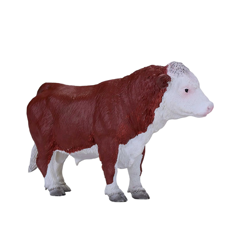 Hereford Tyr Legetøjsfigur 13,2x4,4x7,7 cm, ftalatfri & EN71/ASTM-certificeret – Mojo