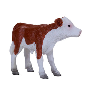 Hereford kalv legetøjsfigur 6,6x3x4,7 cm plast, ftalatfri EN71/ASTM – Mojo