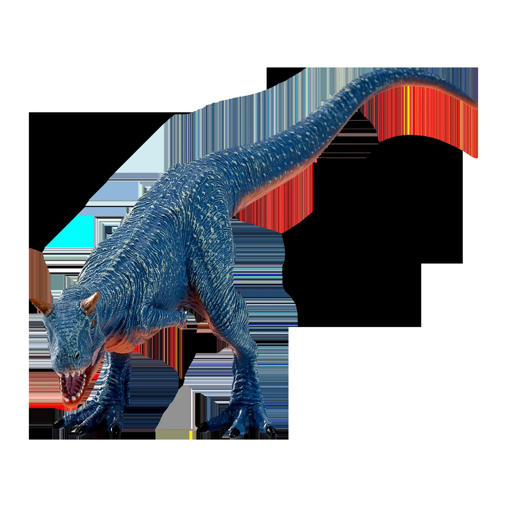 Carnotaurus kødædende dinosaur figur 22x7x9,2 cm håndmalet pædagogisk legetøj – Mojo