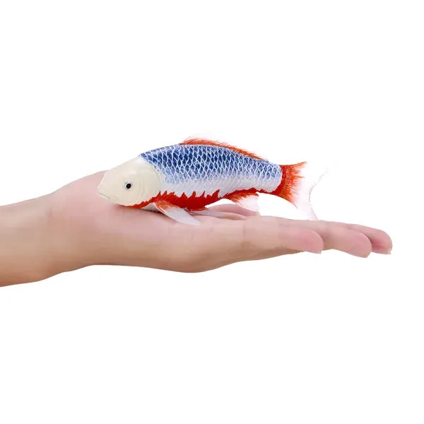 Koi karpe, blårød figur 12,6 cm – pædagogisk legetøj til børn fra 3 år, Mojo