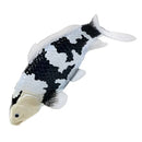 Koi karpe sort/hvid figur 12,6 cm – håndmalet plastikmodel til undervisning og samling – Mojo