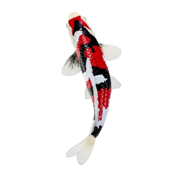 Koi karpe figur – trefarvet håndmalet legetøjsdyr, 12,6 cm – Mojo